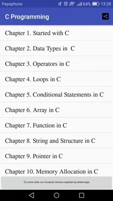 C Programming android App screenshot 8